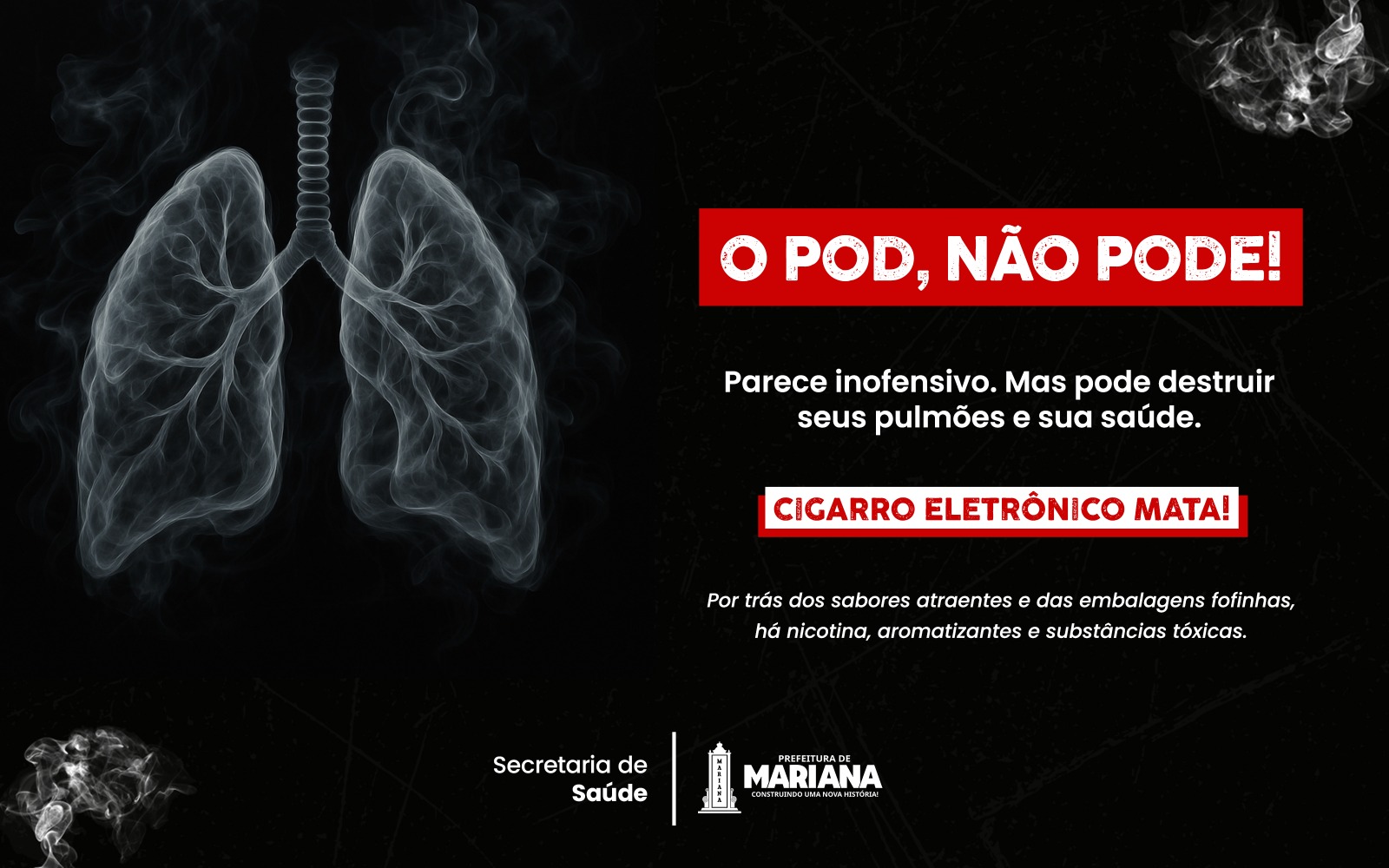 Cigarro eletrônico moda perigosa que pode custar vidas