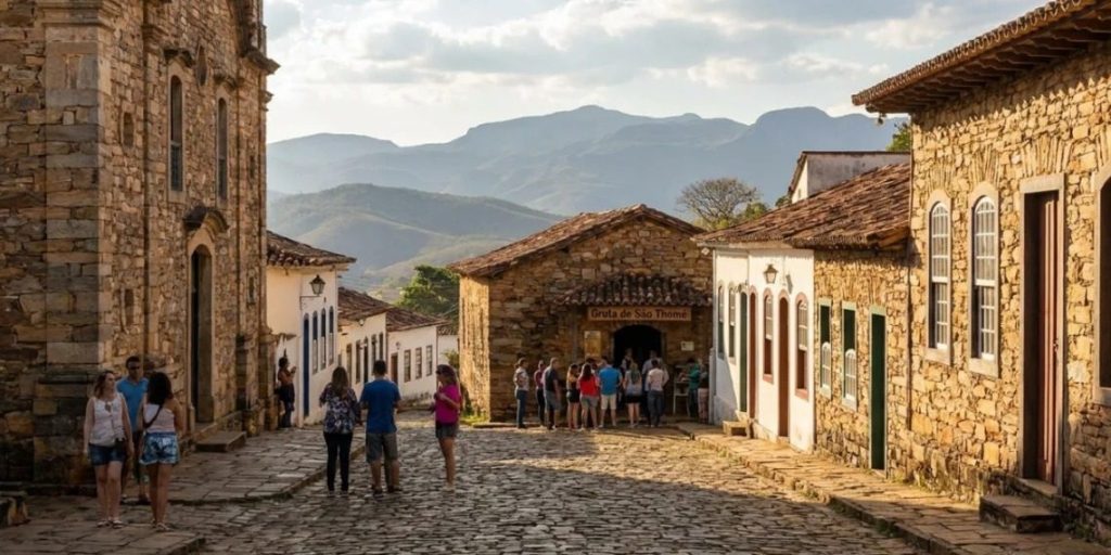 A cidade mineira a 1.300 metros de altitude que tem casas de pedra, cachoeiras cristalinas e fama de esconder portais místicos