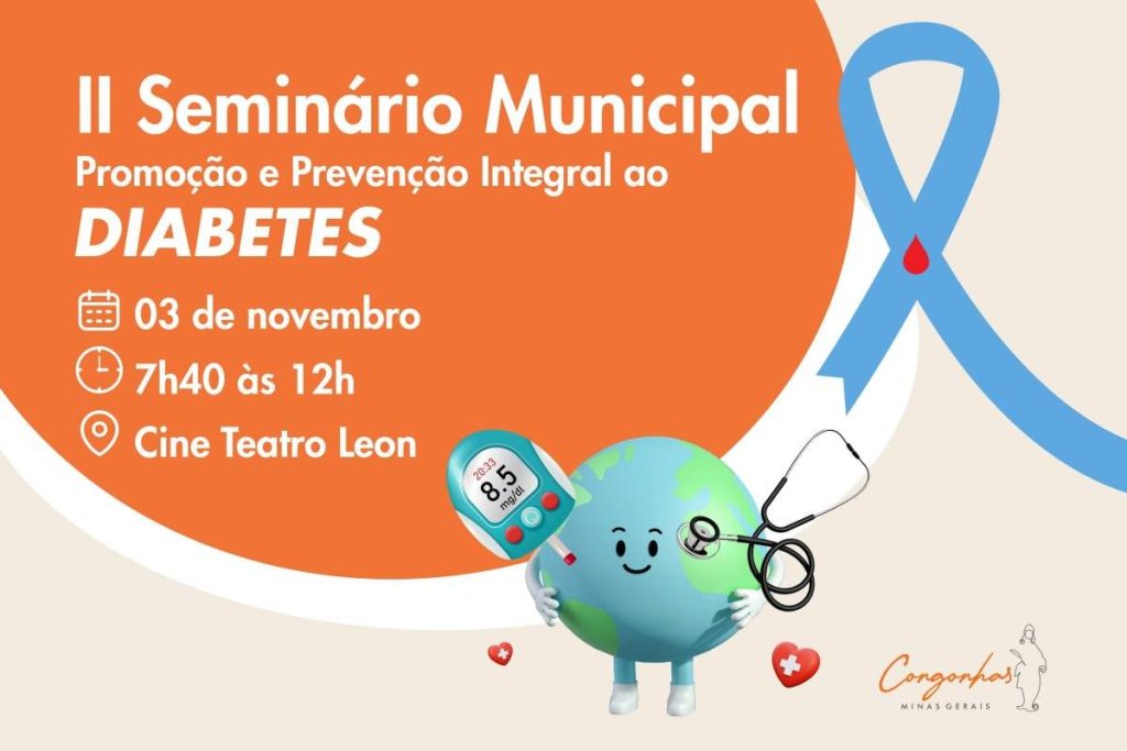 Congonhas promove II Seminário Municipal de Diabetes no dia 3 de novembro
