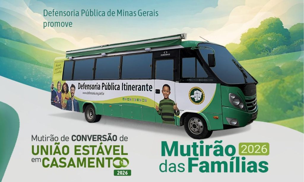 Defensoria Pública realiza mutirão de Família em Congonhas nos dias 20, 21 e 22 de outubro
