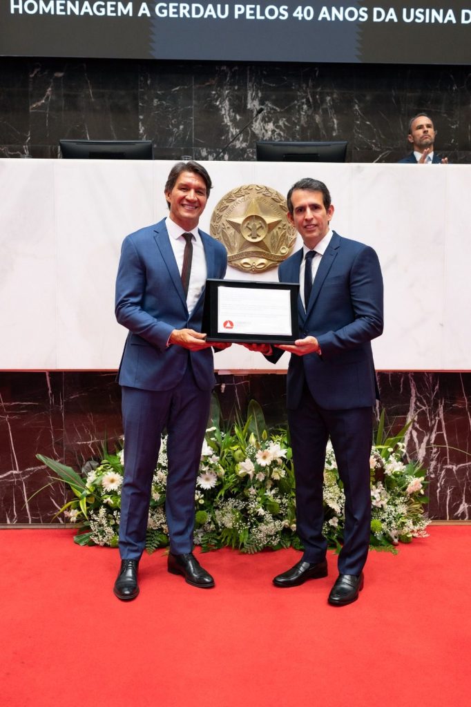Gerdau recebe homenagem da Assembleia Legislativa de Minas Gerais pelos 40 anos da Usina Ouro Branco
