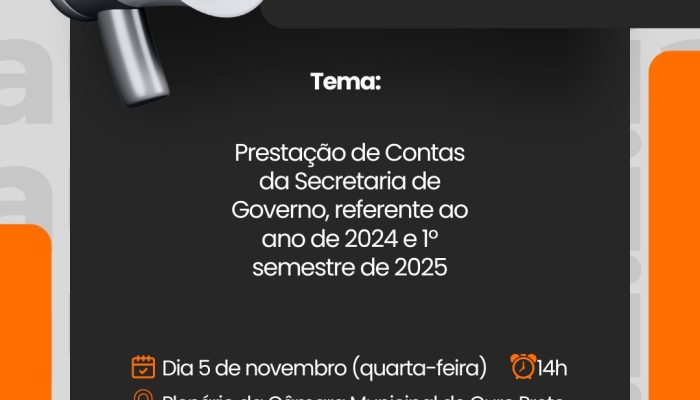 Assessoria de Comunicação e Eventos Câmara Municipal de Ouro Preto
