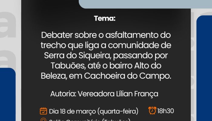 Assessoria de Comunicação e Eventos Câmara Municipal de Ouro Preto