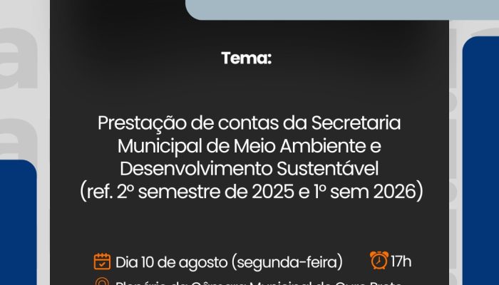 Assessoria de Comunicação e Eventos Câmara Municipal de Ouro Preto