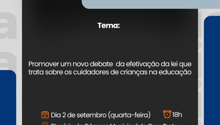 Assessoria de Comunicação e Eventos Câmara Municipal de Ouro Preto