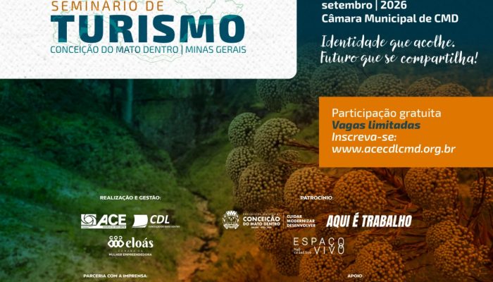 De 24 a 26 de setembro, cidade reúne setor público, iniciativa privada, empreendedores e comunidade para discutir identidade, desenvolvimento e futuro do turismo