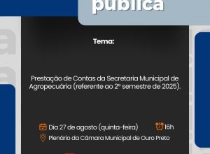 Assessoria de Comunicação e Eventos Câmara Municipal de Ouro Preto