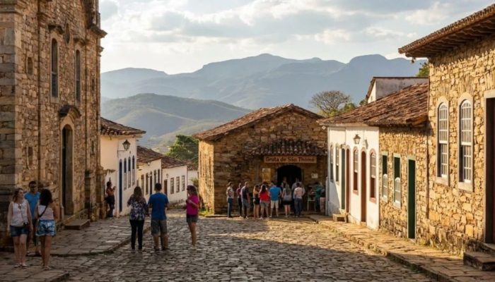 A cidade mineira a 1.300 metros de altitude que tem casas de pedra, cachoeiras cristalinas e fama de esconder portais místicos