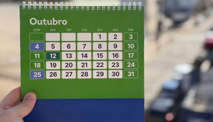 Feriado muda de data e outubro terá folga prolongada de 4 dias; veja quando será Publicado em 6...
