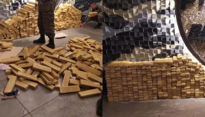 Quase uma tonelada de maconha é apreendida em caminhões carregados com minério na BR-262 Publi...