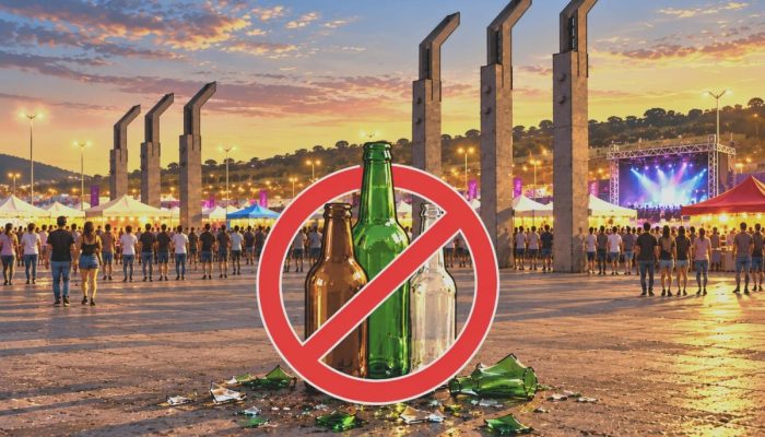 Segurança nas festas: legislação municipal proíbe a comercialização de garrafas de vidro em eventos populares de Congonhas